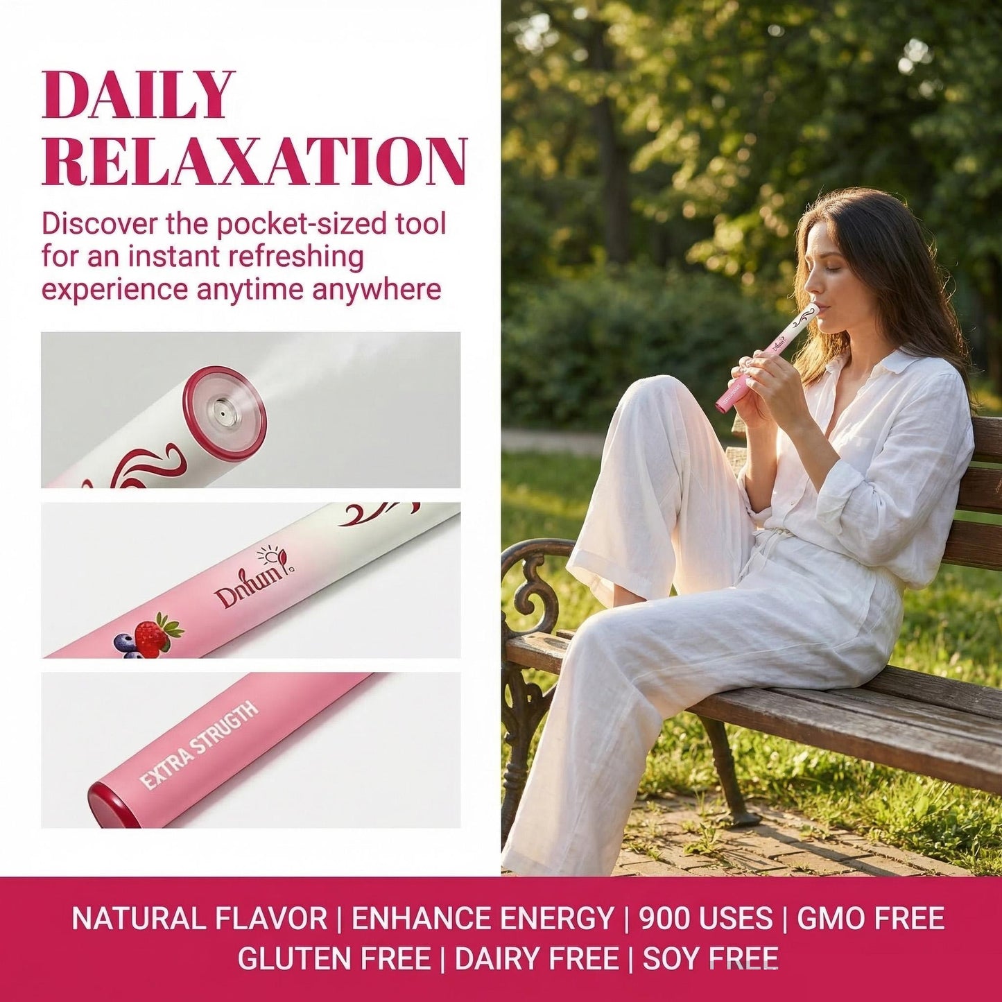 Dnfuni Portable Electronic Fragrance Diffuser - Natural HerbalScent